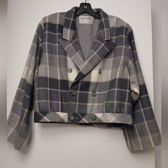 JAEGER Double-Breasted Jacket.WOOL.Size L(12) - Picture 1 of 8